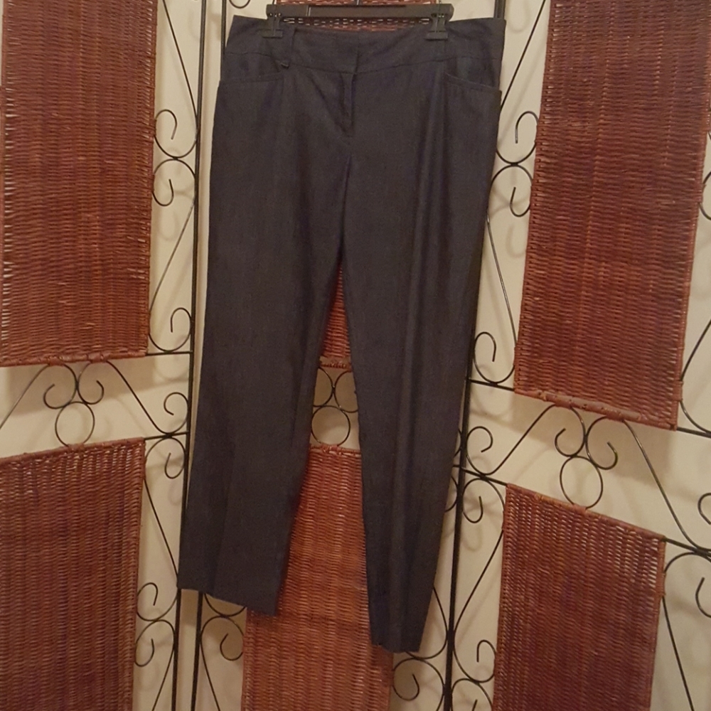 Denim ankle pants